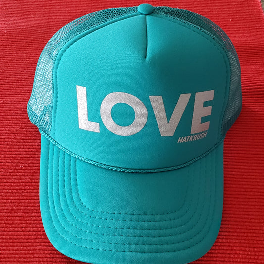 HatKrush LOVE in Teal