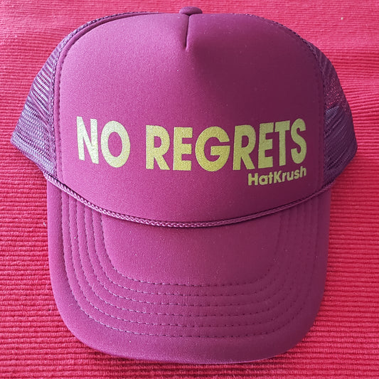 HatKrush NO REGRETS in Maroon