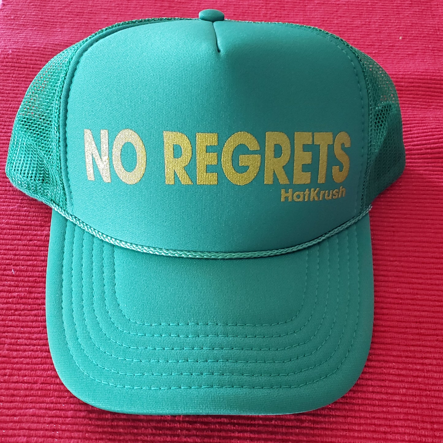 HatKrush NO REGRETS in Green