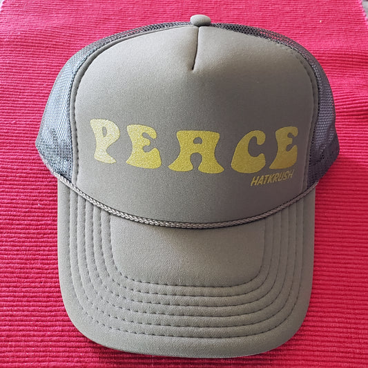 HatKrush PEACE in Army Green