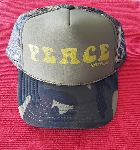 HatKrush PEACE in Camouflage