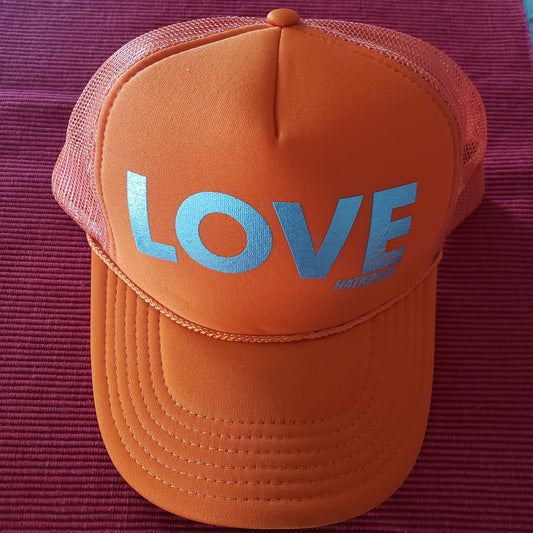 HatKrush LOVE in Neon Orange